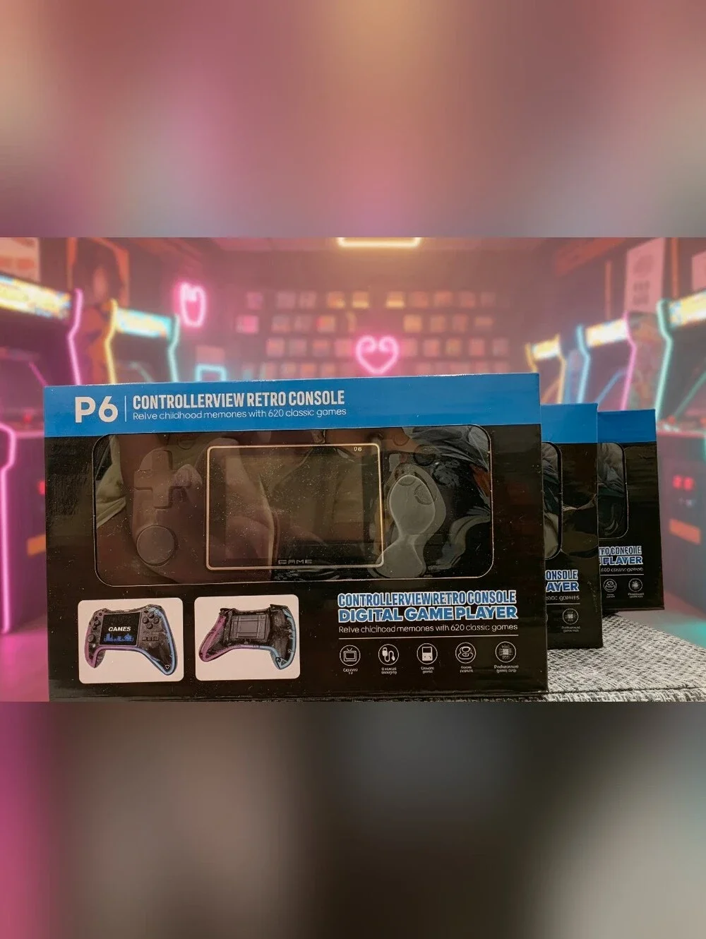 P6 Controllerview Retro Console Digital Game Player $30 For ONE BOX
